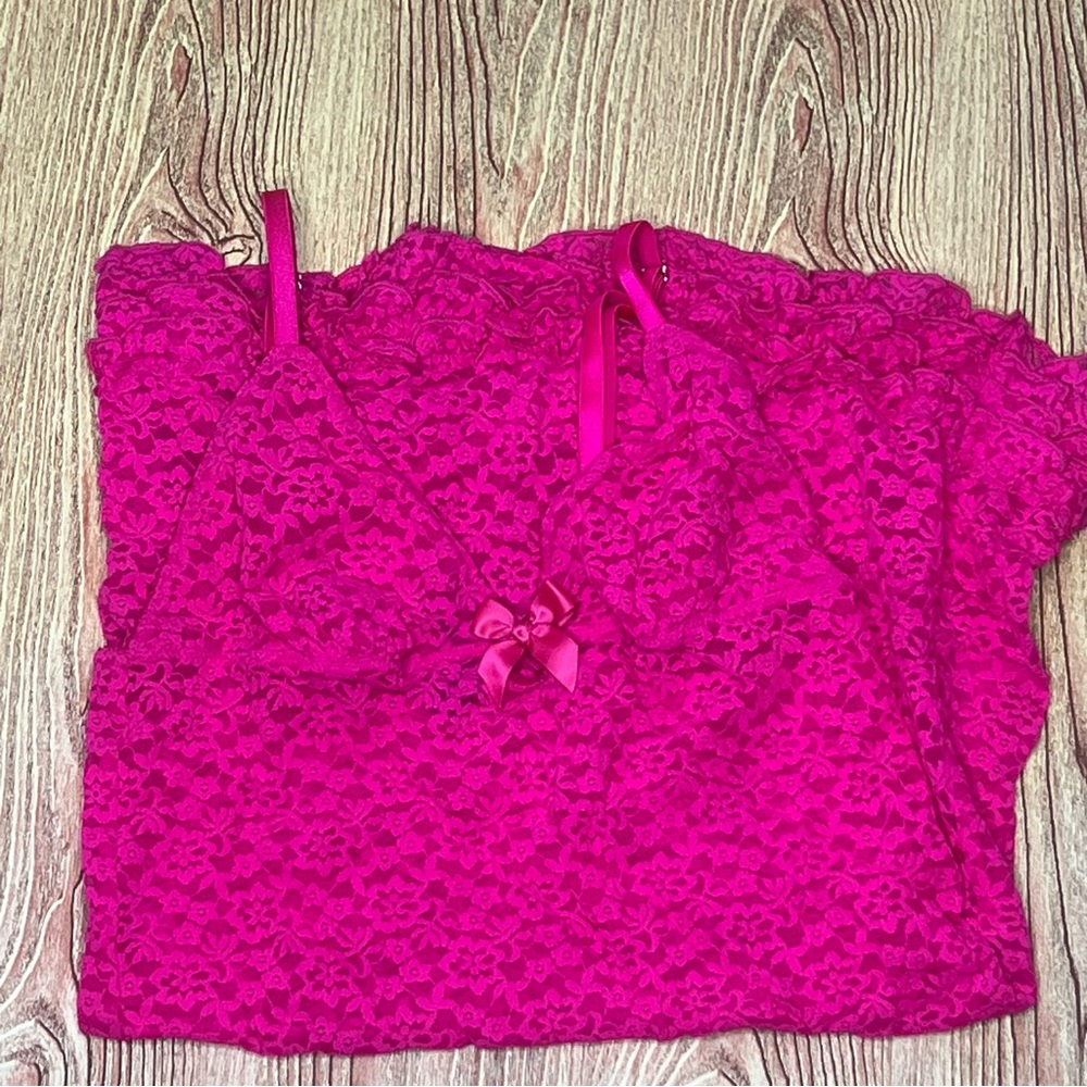 Pink Lace Lingerie Set